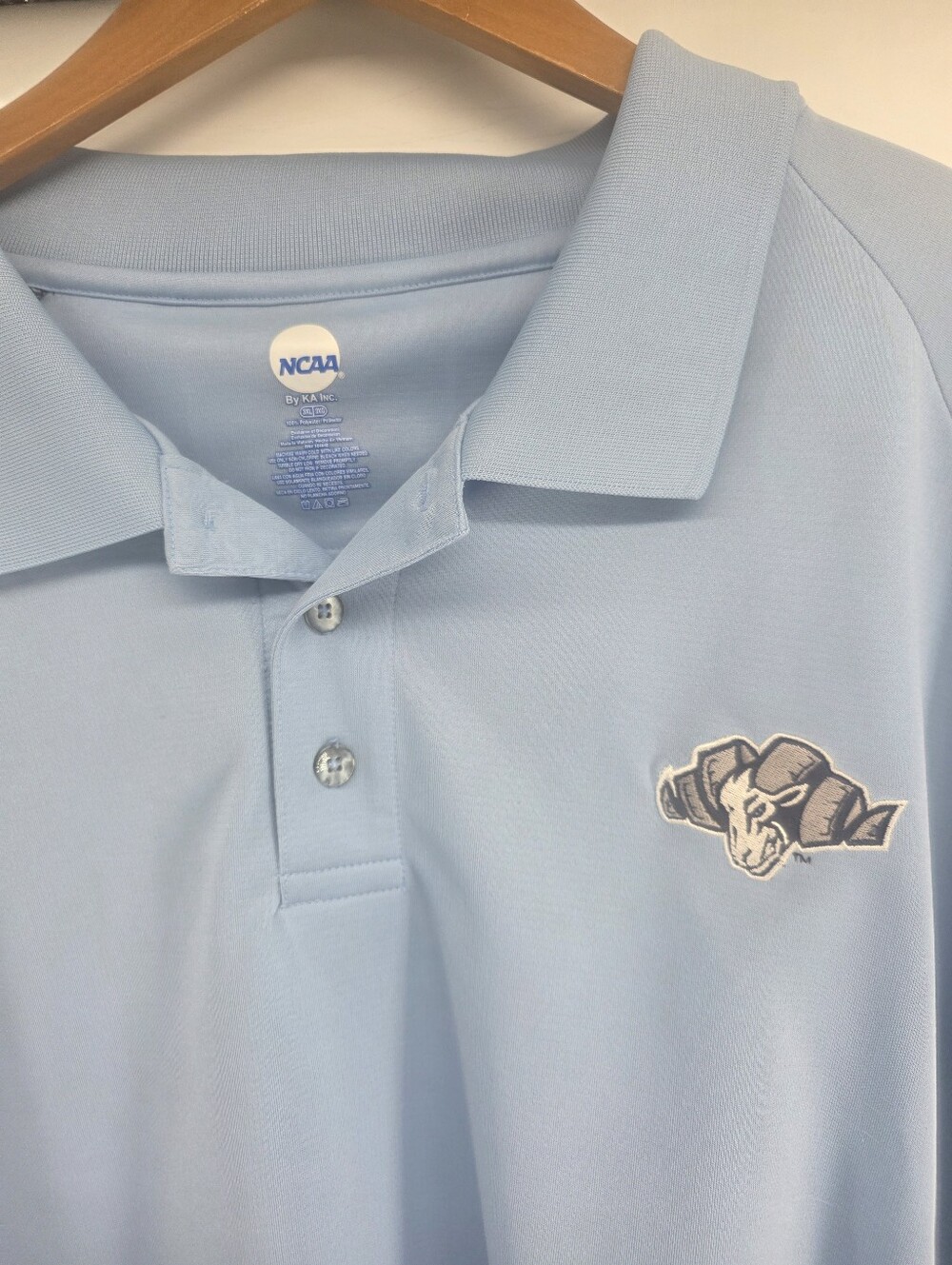 UNC North Carolina University Mens Polo Shirt 3XL Blue Embroidered Ramses